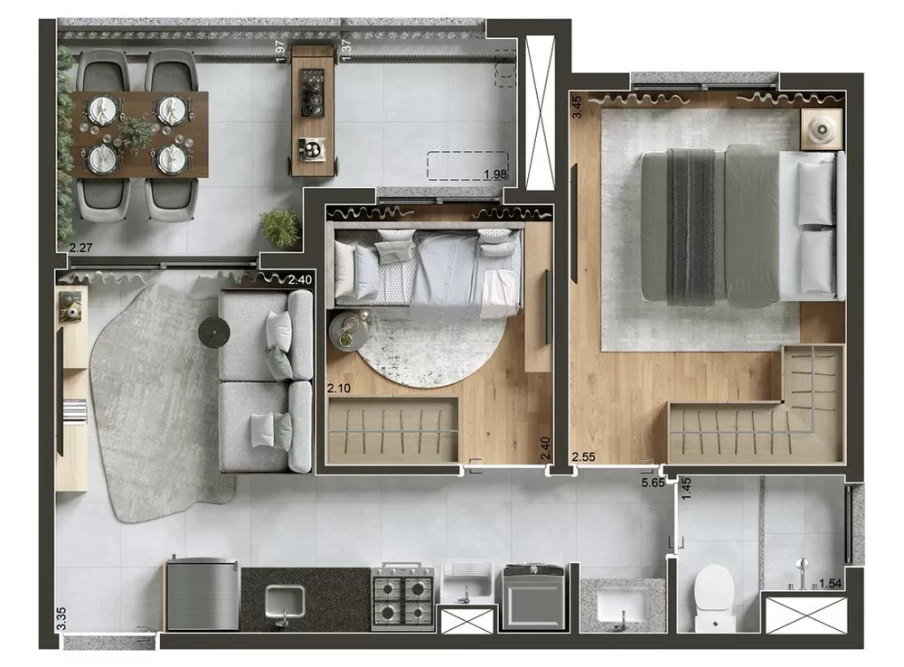 Apartamento, 1 quarto, 29 m² - Foto 9