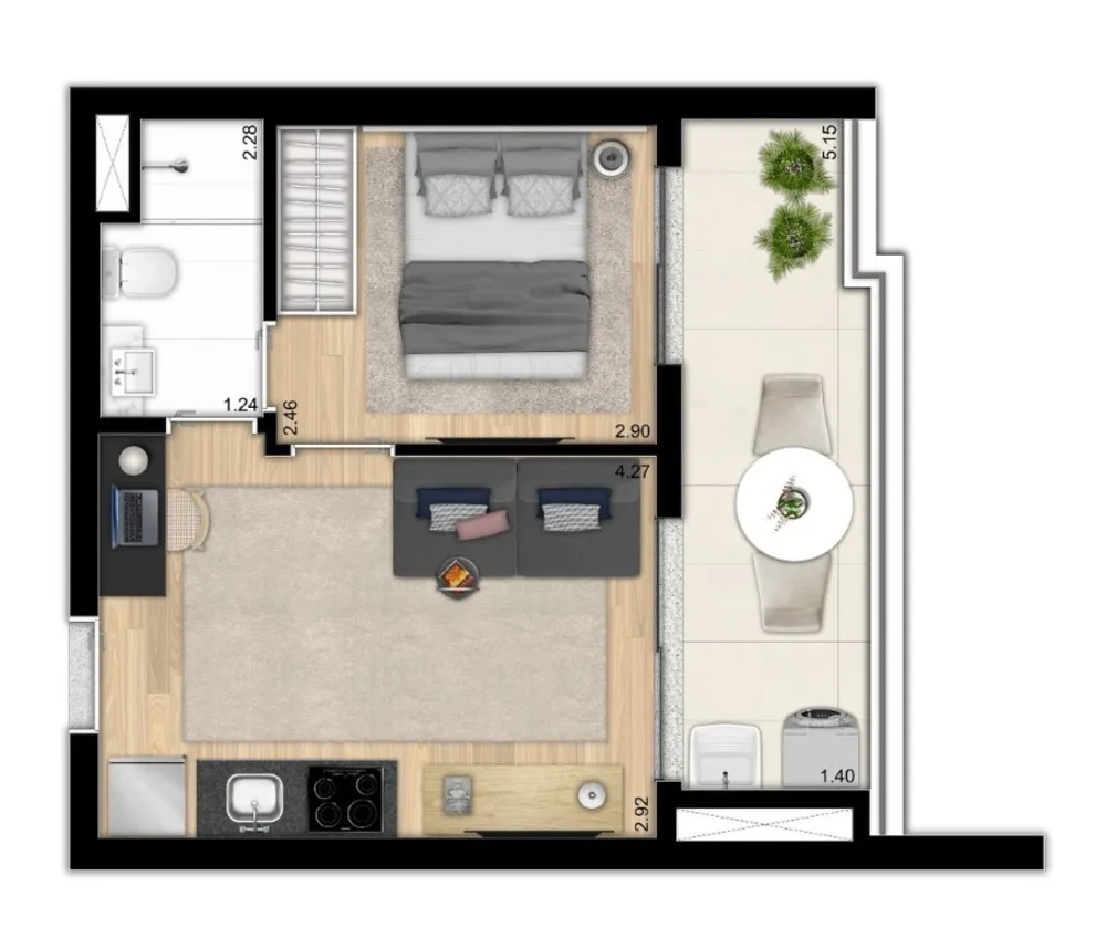 Apartamento, 2 quartos, 60 m² - Foto 15