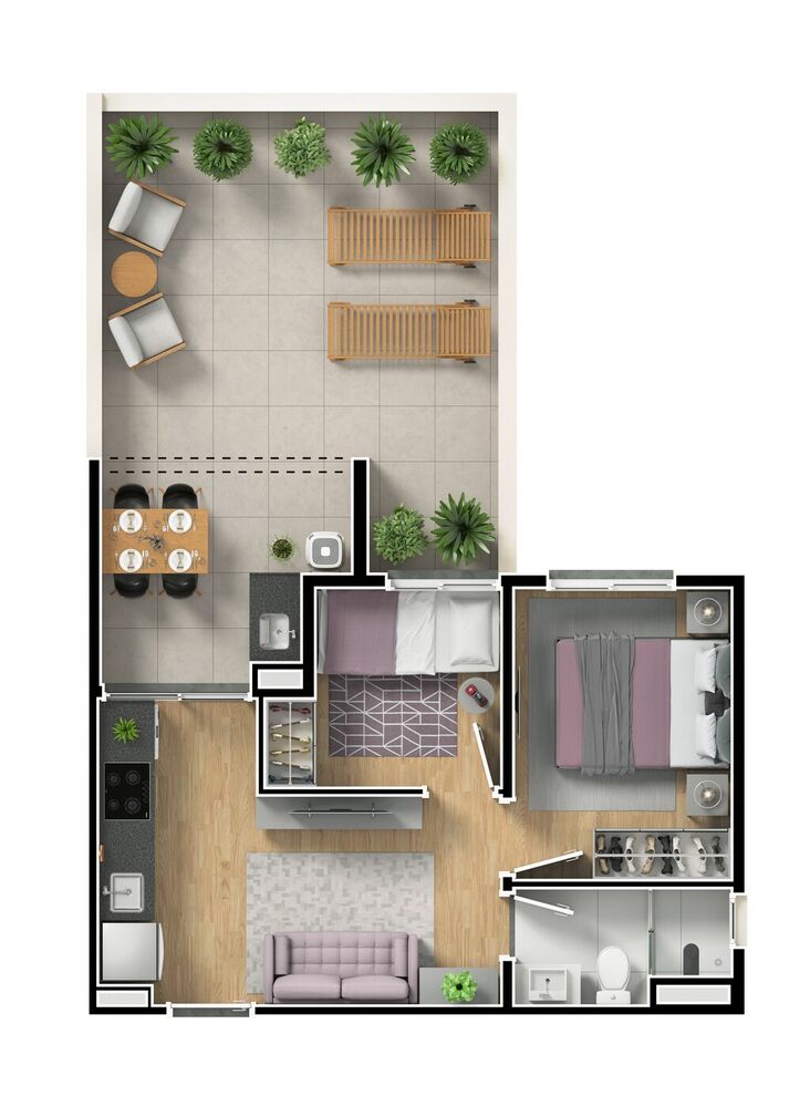 Apartamento à venda com 1 quarto, 30m² - Foto 29