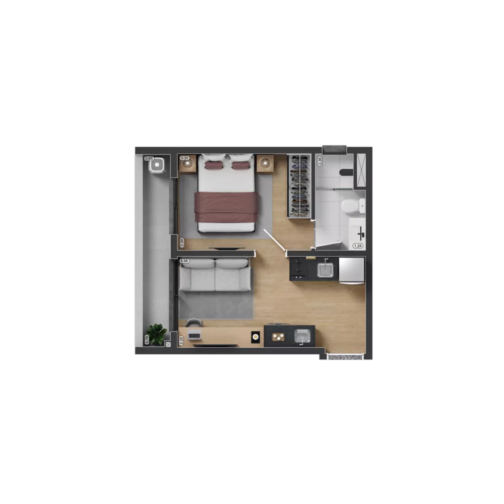 Apartamento, 1 quarto, 30 m² - Foto 29