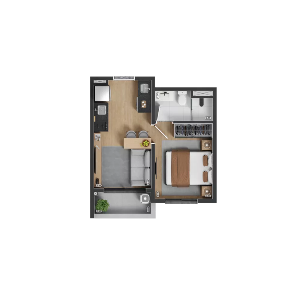 Apartamento, 1 quarto, 30 m² - Foto 4