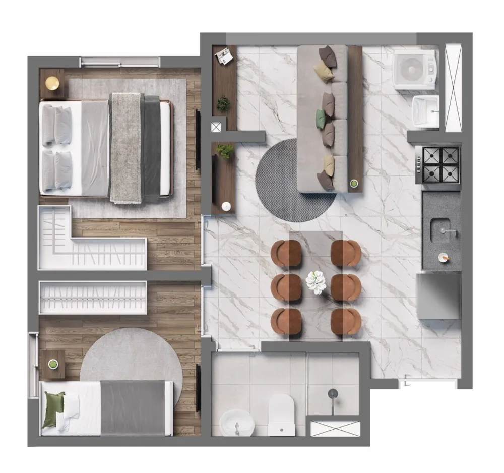 Apartamento, 2 quartos, 31 m² - Foto 8