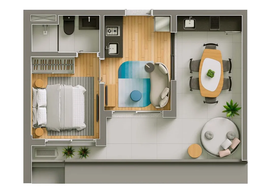 Apartamento, 1 quarto, 52 m² - Foto 11