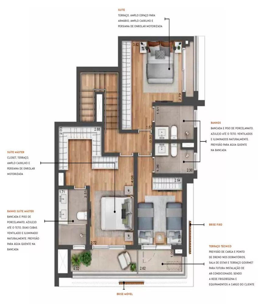 Apartamento, 2 quartos, 94 m² - Foto 7
