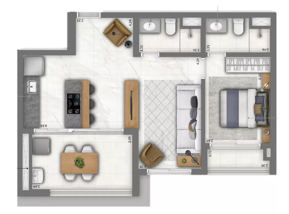 Apartamento, 3 quartos, 91 m² - Foto 12