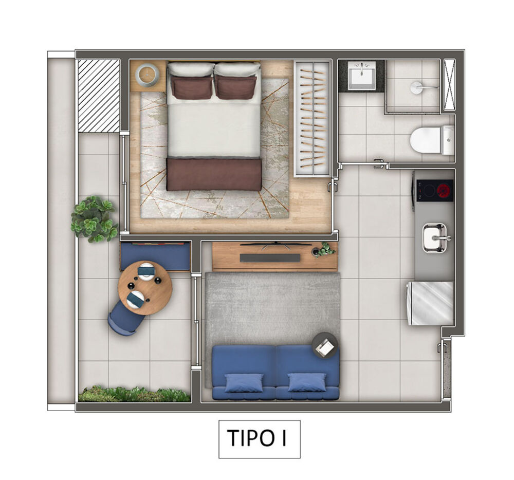 Apartamento, 1 quarto, 20 m² - Foto 17
