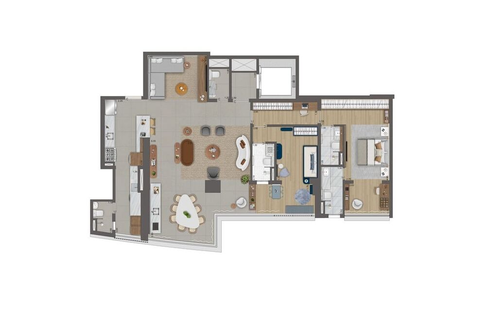 Apartamento à venda com 3 quartos, 155m² - Foto 3