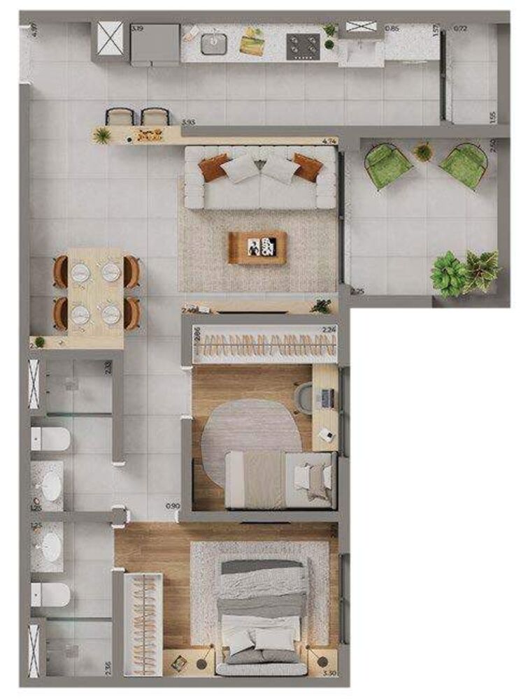 Apartamento à venda com 3 quartos, 72m² - Foto 15