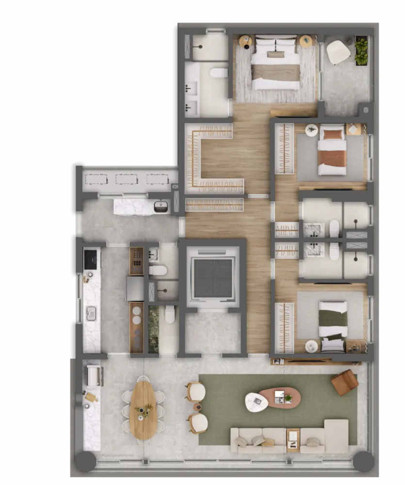 Apartamento, 3 quartos, 160 m² - Foto 7