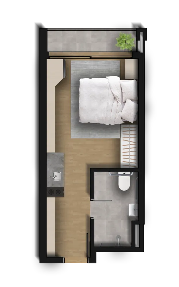 Apartamento, 1 quarto, 27 m² - Foto 12
