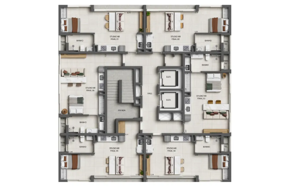 Apartamento, 1 quarto, 37 m² - Foto 12