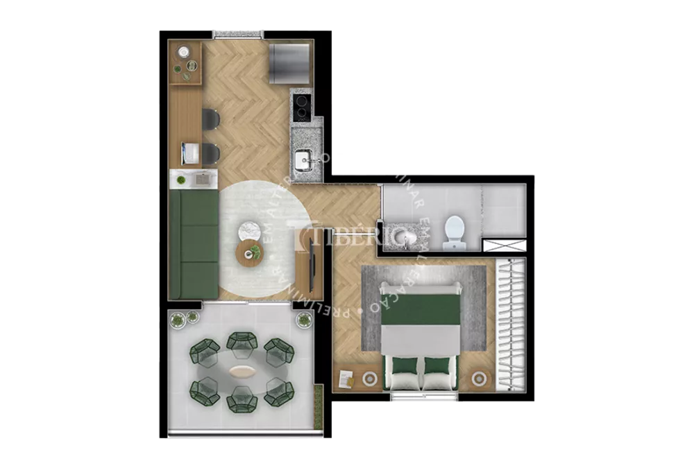 Apartamento, 1 quarto, 33 m² - Foto 10