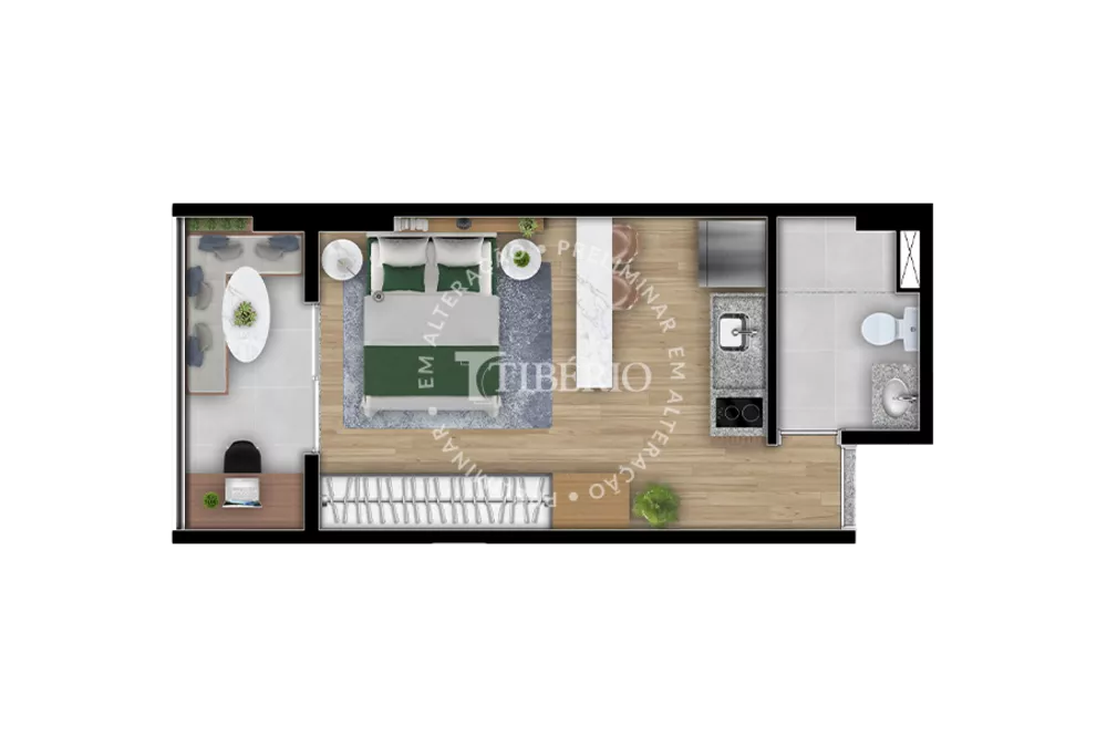 Apartamento, 1 quarto, 33 m² - Foto 7