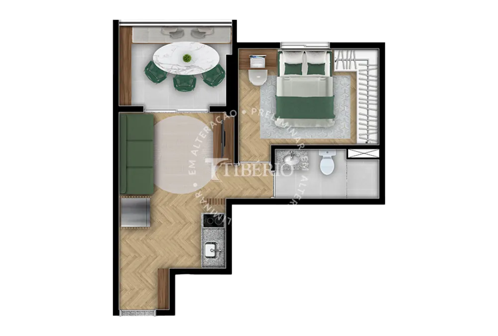 Apartamento, 1 quarto, 33 m² - Foto 19
