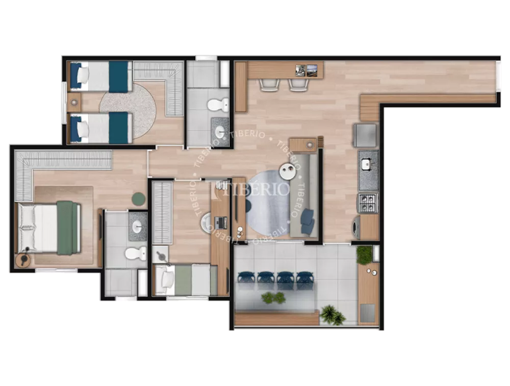 Apartamento, 2 quartos, 49 m² - Foto 3