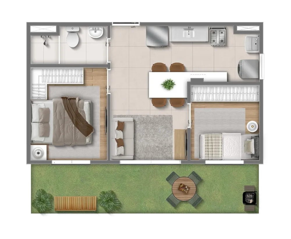 Apartamento, 2 quartos, 32 m² - Foto 12