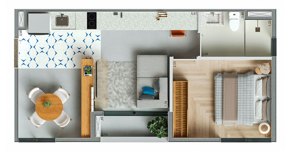 Apartamento à venda com 2 quartos, 60m² - Foto 22