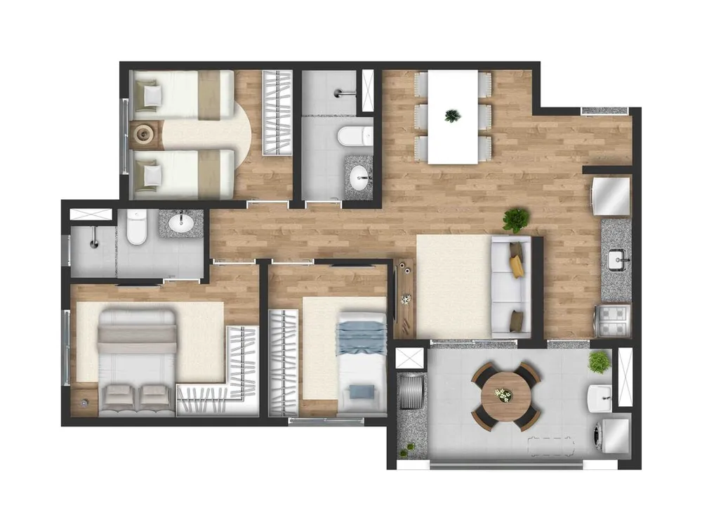 Apartamento, 2 quartos, 52 m² - Foto 7