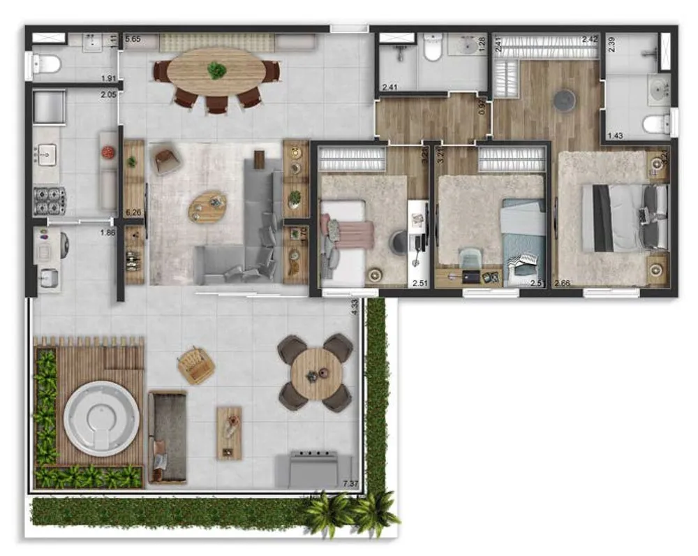 Apartamento, 3 quartos, 135 m² - Foto 9