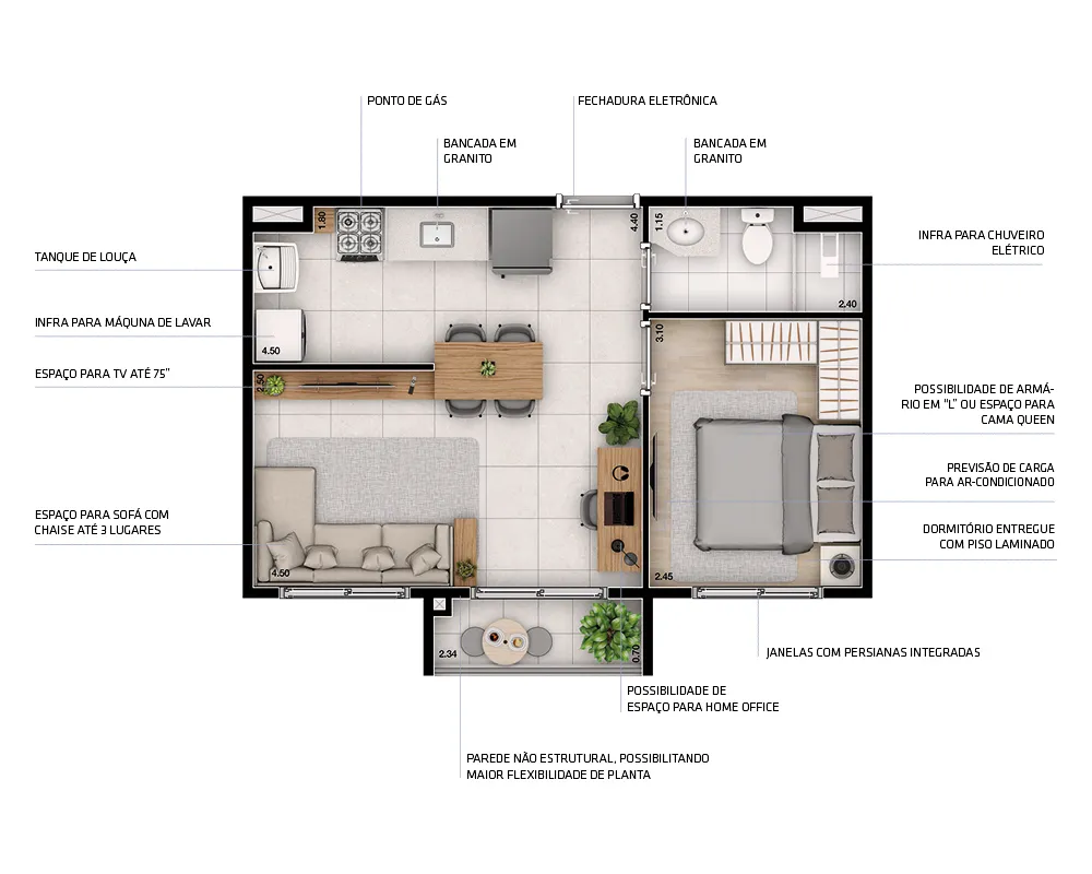 Apartamento, 1 quarto, 26 m² - Foto 11