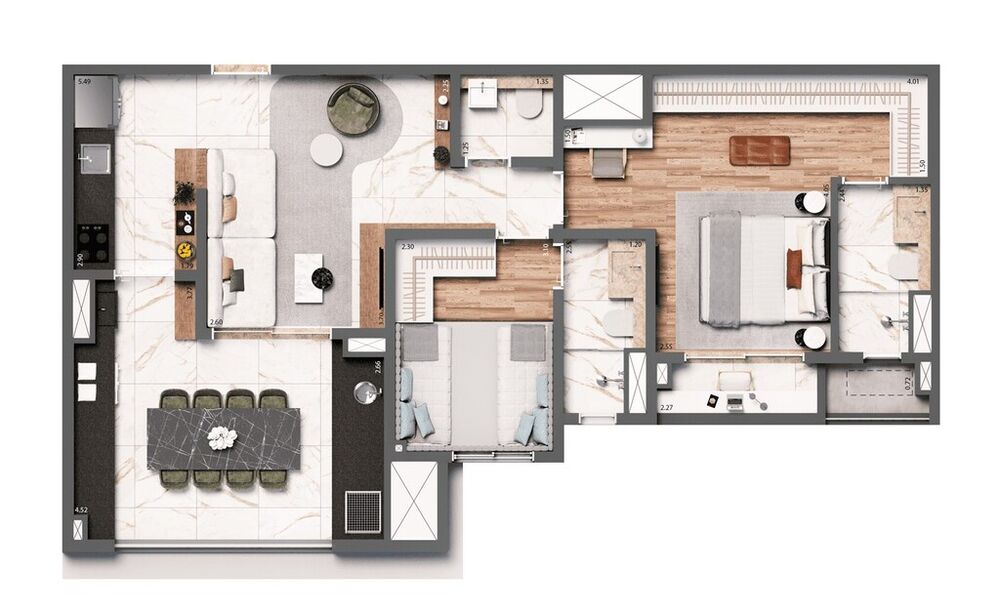 Apartamento à venda com 3 quartos, 142m² - Foto 11