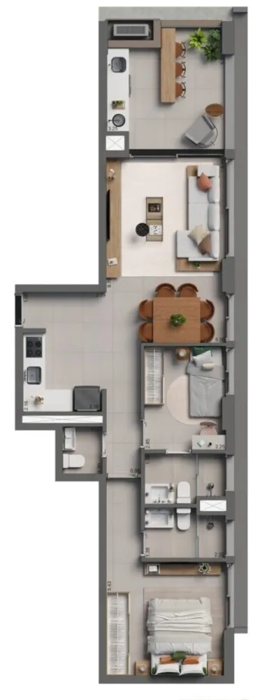 Apartamento, 2 quartos, 59 m² - Foto 8