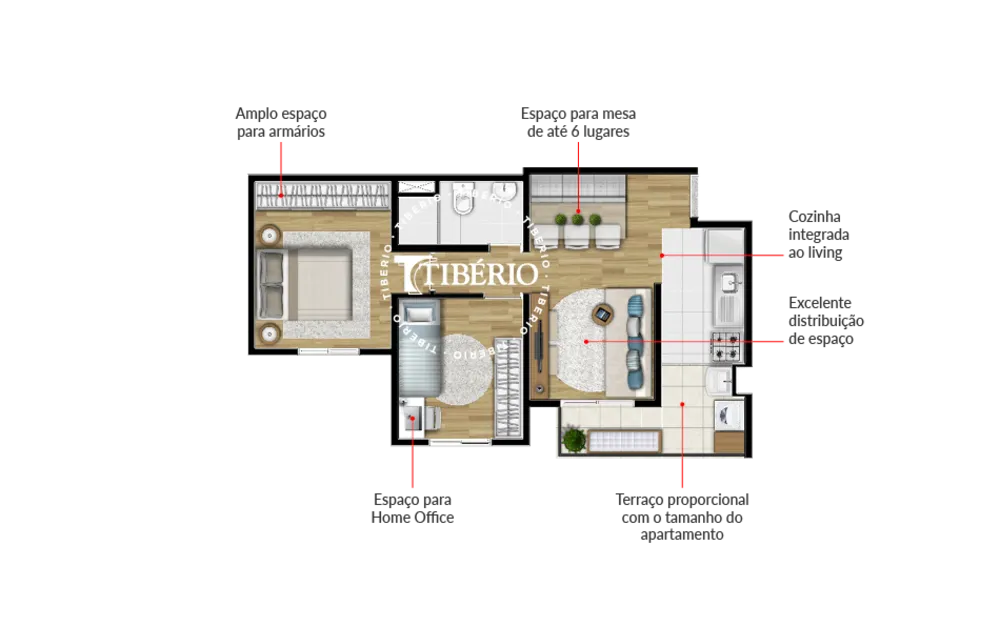 Apartamento, 3 quartos, 59 m² - Foto 22