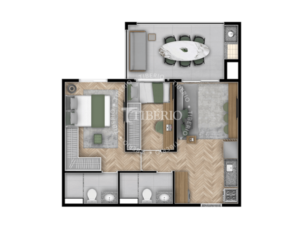 Apartamento à venda com 3 quartos, 75m² - Foto 56