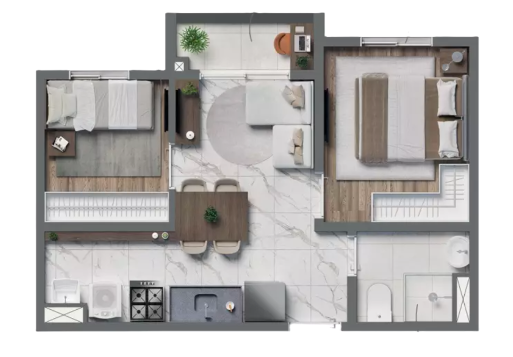 Apartamento, 2 quartos, 36 m² - Foto 11