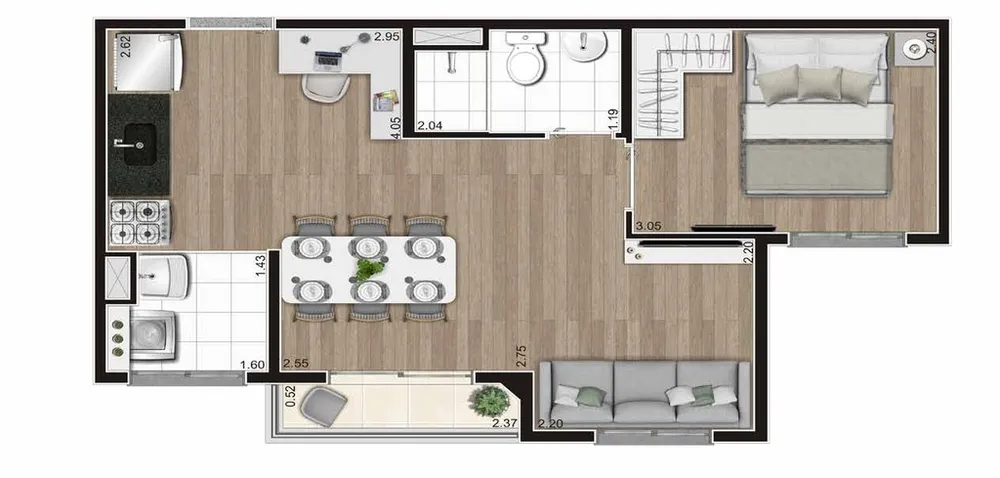 Apartamento, 2 quartos, 32 m² - Foto 8