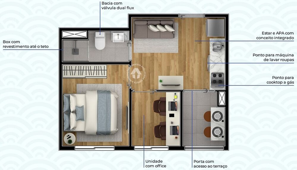 Apartamento à venda com 1 quarto, 34m² - Foto 35