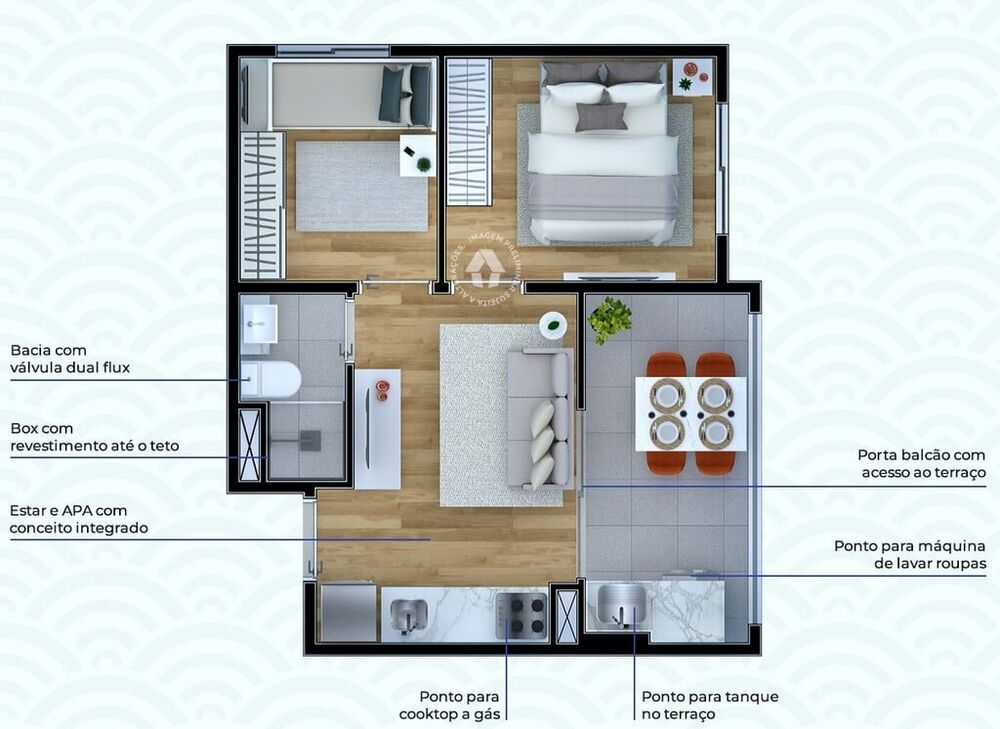 Apartamento à venda com 1 quarto, 34m² - Foto 36