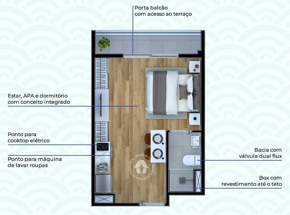 Apartamento à venda com 1 quarto, 34m² - Foto 33