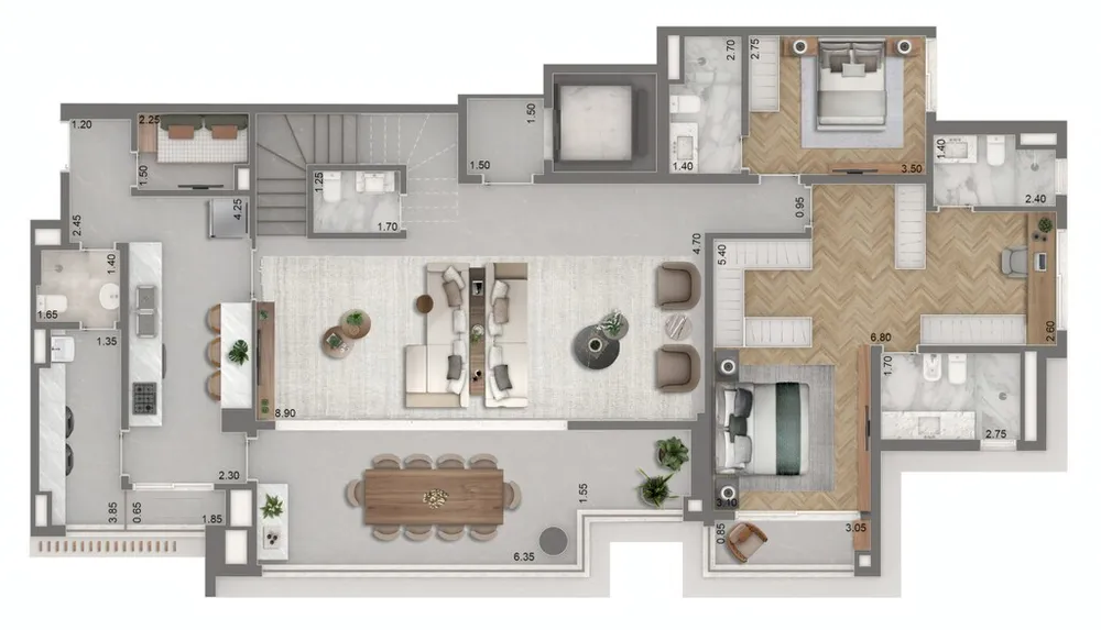 Cobertura, 3 quartos, 246 m² - Foto 11