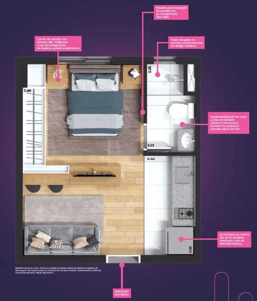 Apartamento, 1 quarto, 25 m² - Foto 6