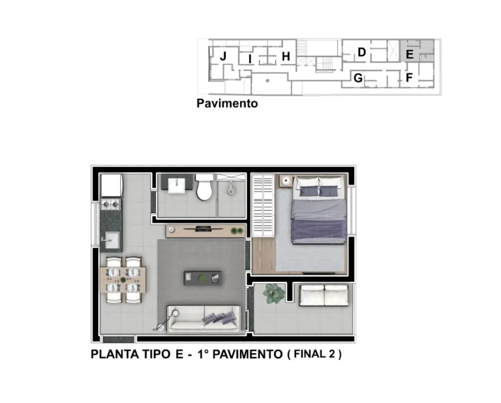 Apartamento, 1 quarto, 54 m² - Foto 5