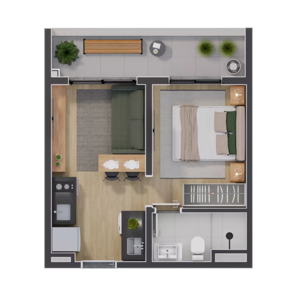 Apartamento, 1 quarto, 30 m² - Foto 6