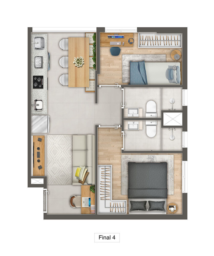 Apartamento à venda com 2 quartos, 41m² - Foto 40