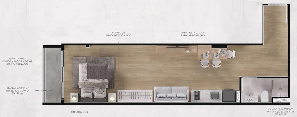 Cobertura, 1 quarto, 100 m² - Foto 5