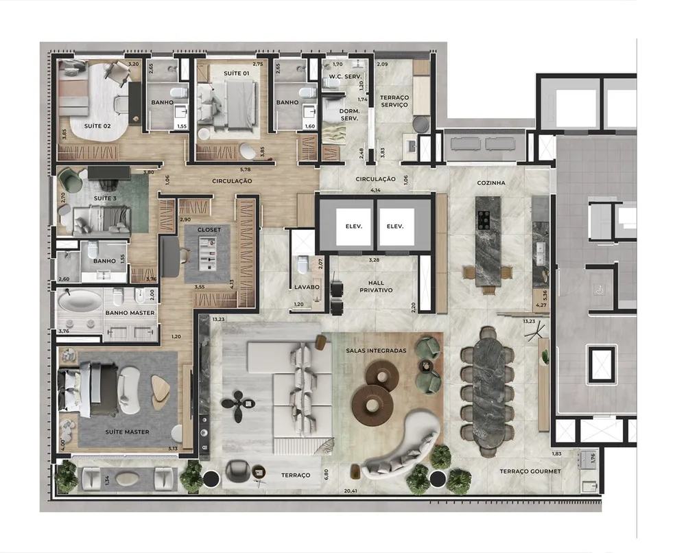 Apartamento, 4 quartos, 301 m² - Foto 8