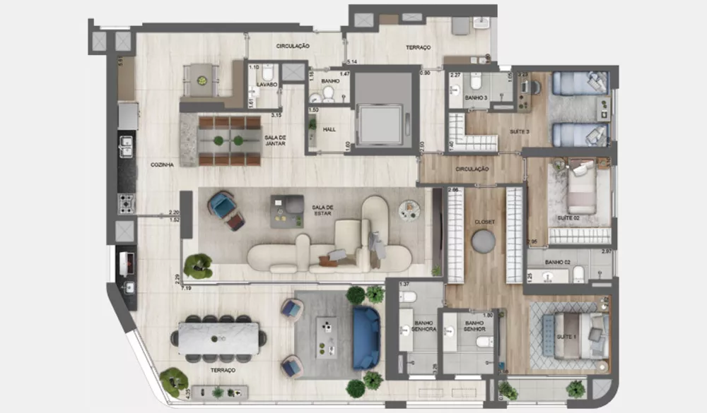 Apartamento, 2 quartos, 134 m² - Foto 11