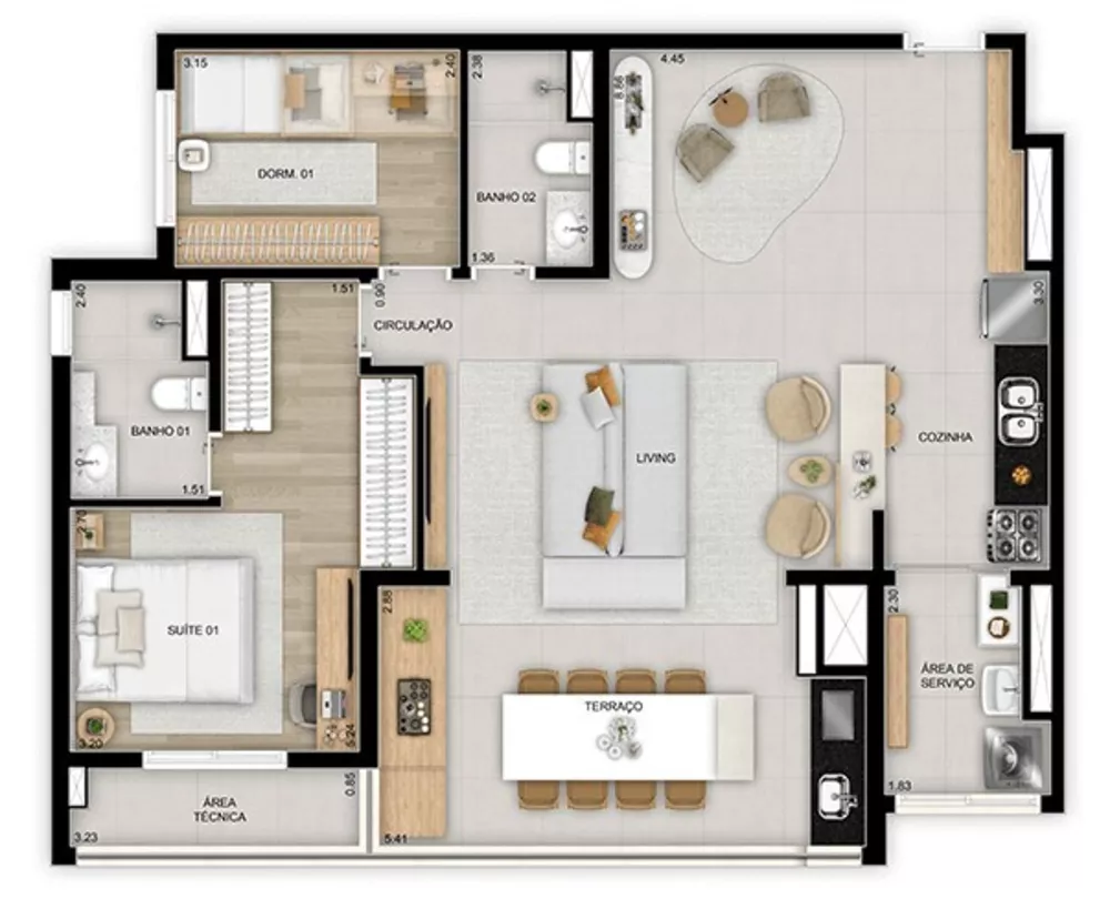 Apartamento, 3 quartos, 89 m² - Foto 13