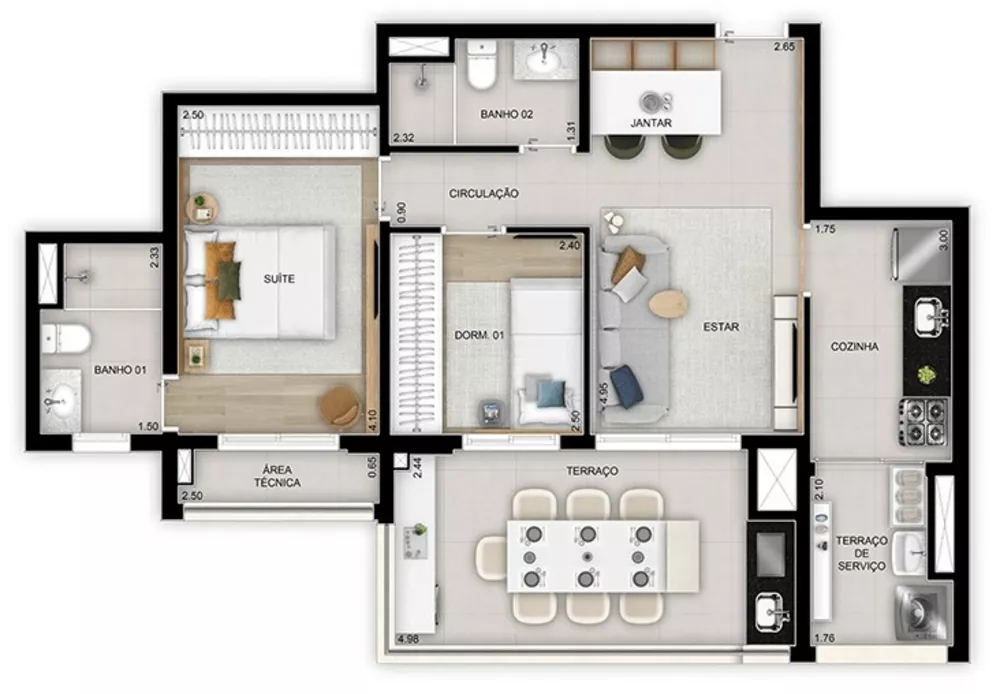 Apartamento, 3 quartos, 89 m² - Foto 4
