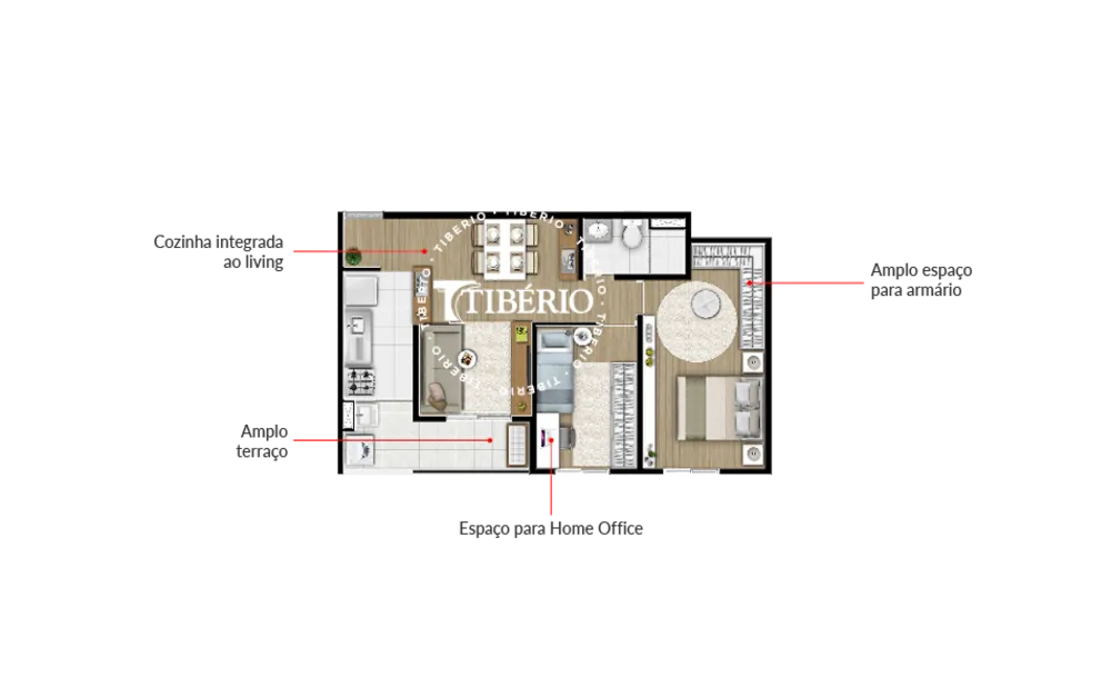 Apartamento, 2 quartos, 50 m² - Foto 4
