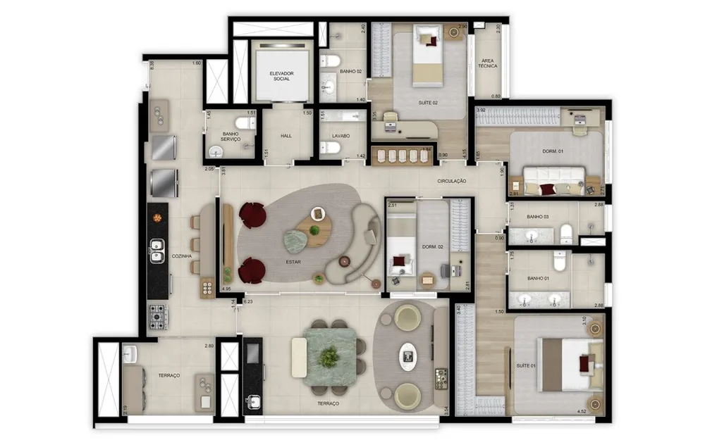 Apartamento, 3 quartos, 97 m² - Foto 14