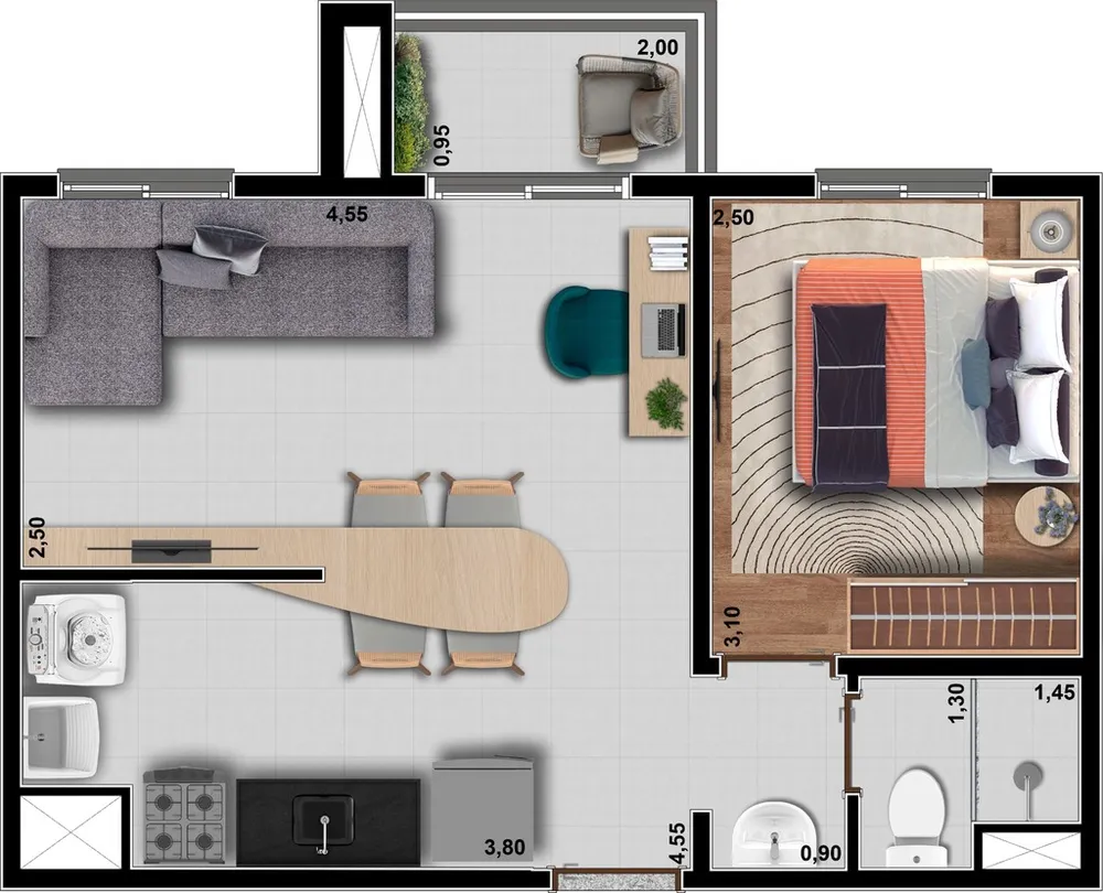 Apartamento, 2 quartos, 38 m² - Foto 6