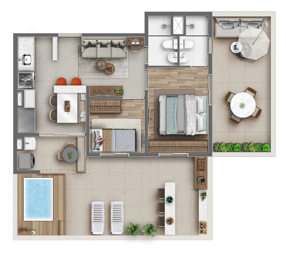 Apartamento, 1 quarto, 41 m² - Foto 12
