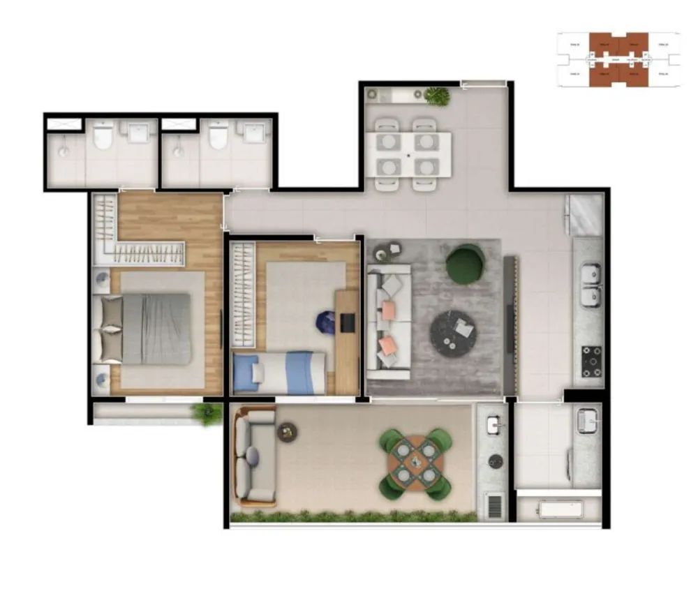 Apartamento, 2 quartos, 72 m² - Foto 22