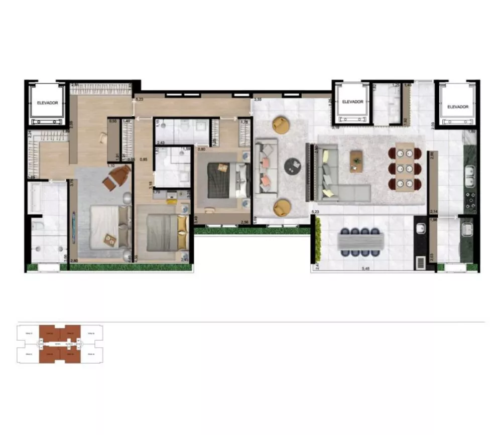 Apartamento, 2 quartos, 72 m² - Foto 3