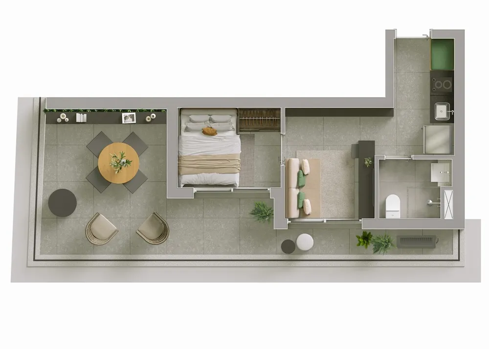 Apartamento, 1 quarto, 25 m² - Foto 8